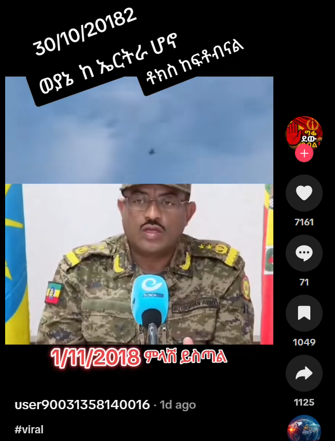 Screenshot from TikTok